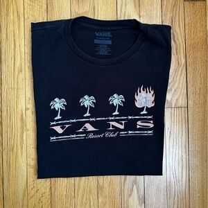 Vans Black Palm Tree Graphic Tee